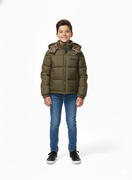 جكيت فندي وجهين  ولادي بناتي