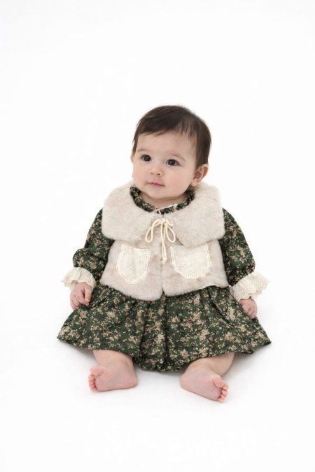 فستان بيبي مع فزت