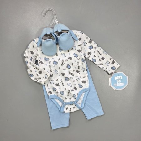 طقم بيبي قطن 100