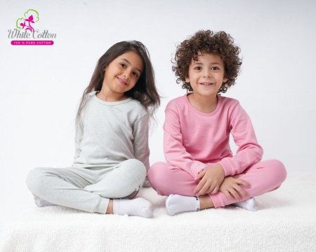 طقم قطن بيتي قطن من سنه ل7سنين