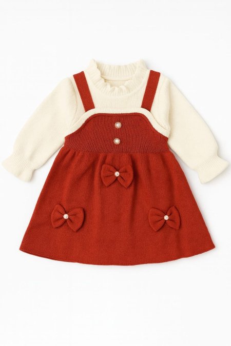 فستان بناتي صوف